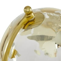 Декмод 5 Златен глобус с мраморна основа и бяла основа