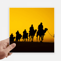Очертания залез пътуване коприна път камила пустиня стикер етикети стена снимка лаптоп декол за самостоятелно лепило