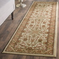 Lyndhurst Nadia Floral Border Runner Rug, слонова кост, 2'3 18 '