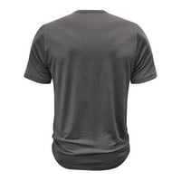 Основен мускулен тройник за мъже фитнес тренировка Тениска от тениска лято прости ризи с къс ръкав солиден цвят мека долна риза