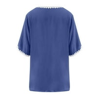 Dyegold Sleeve Cardigan за жени леко бельо памук летни жилетки ежедневни разхлабени отворени предни тънки пуловери яке