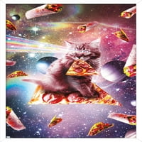 Джеймс Букър-Постер За Стена На Космическа Пица Котка, 14.725 22.375