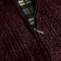 Symoid Mens CASUAL COATS и JECKETS- Пръчките пуловер с руно