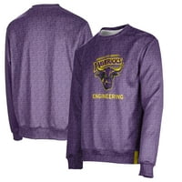 Мъжки лилав Минесота щата Mavericks Инженерно име Drop Crewneck пуловер суичър