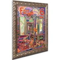 Търговска марка изобразително изкуство изложба номер 1 платно изкуство от Джош Байер, Златна украсена рамка