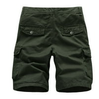 Мъже Небрежни модни активни товарни къси панталони Мулти джобове дъна Летният плаж