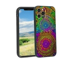 Colorful-Mandala- Телефон калъф, дегиниран за iPhone Pro Ma Case Men, гъвкав силиконов шоков калъф за iPhone Pro Max