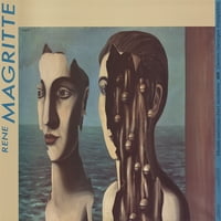 Magritte The Double Secret 19.5 27.5 Плакатен сюрреализъм кафяв, синьо