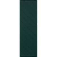 Екена Милуърк 18 в 48 з вярно Фит ПВЦ диагонални ламели модерен стил фиксирани монтажни щори, термично зелени