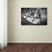Изобразително изкуство 'хора в лодка' платно изкуство от Анонимен