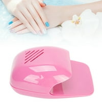 Вентилатор за нокти за нокти, преносима професионална сушилня за нокти Електрически за салони за нокти за домове и пътуване розово