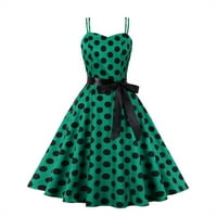 Рокли за жени жени парти цветове съвпадаща рокля с ретро рокля готически лъч ръкав рокля зелена xl