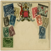 Карта на печат, произведена от Ottmar Zeihar - Канада за печат на плакат от Мери Еванс Гренвил Колинс Колекция пощенски картички