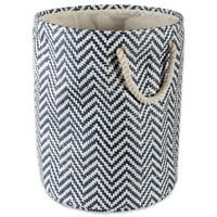 Дизайн внос на хартия Bin Chevron Nautical Blue Round голям 20x15x15