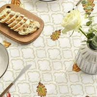 Деня на благодарността покривка 60 × правоъгълна пуйка есен есен реколта биволски кариран миеща се маса за маса за парти за пикник декор