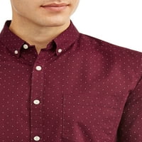 Мъжка риза с щампа, устойчива на бръчки, до размер 5ХЛ