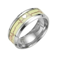 Wozhidaoke пръстени за жени Европа и Америка титаниев стоманен светещ вълшебен пръстен флуоресцентни пръстени за рожден ден за жени