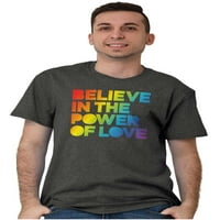 Вярвайте в силата на любовта Rainbow Men's Graphic Thish Tees Brisco Brands L