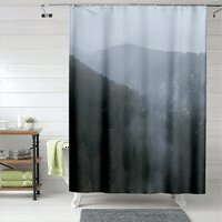 Фрайго национални паркове завеса за душ, мъглива планинска скала на открито идиличен пейзаж снимка произведения на изкуството, плат плат завеси за душ баня декор к