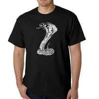 Тениска за поп арт за мъже - тили на змии