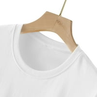 Тениска женски клирънс Великденска тениска отпечатани разхлабени върхове с къс ръкав кръгла блуза за врата