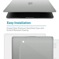Macally ProShelltb MacBook Pro Case Cover 13 с без сензорна лента a Късен кристално чист защитен твърд обвивка