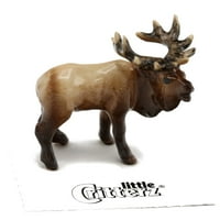 Little Critterz Elk - Bugling Elk Wapiti - Миниатюрна порцеланова фигурка