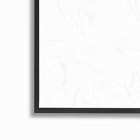 Ступел Индъстрис Детски абстрактни геометрични горски розови кафяви дървета графично изкуство черна рамка Арт Принт стена изкуство, 12х12