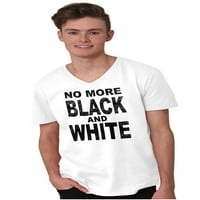 Край расизъм черно-бяло равенство с тениски с тениски мъже мъже жени брискови марки l