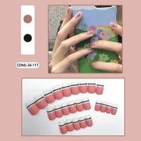 Дизайнерски етикети за нокти за акрилни нокти чаршафи стикери за нокти Арт 3D Смесен модел декали за нокти само залепване на солидни печатници Точки DOT