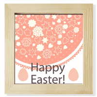 Честит Великденски фестивал Сладко цветно яйце Цвете квадратна рамка за картина Стен