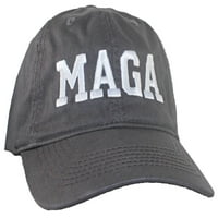 Тропични шапки за възрастни бродирани мага Тръмп панел с топка w Затваряне на кайма - тъмно сиво