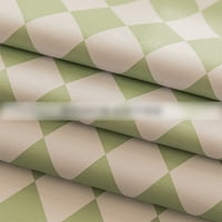 Innerwin покривка за миещи се покривки покрива луксозни кърпи за маса диамант парти правоъгълник домашен декор полиестер масло-устойчив празник зелено 90*