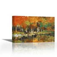 Огледално - Съвременна изящна изкуство Giclee on Canvas Gallery Wrap - Décor на стена - изкуство - готово за окачване