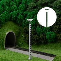 Guardung модел Железопътна лампа Micro-Landscape оформление реквизит LED метал лампаст парк декорация миниатюрна стълба улични светлини занаяти пясък зелено