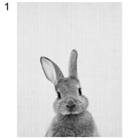 MyBeauty Nordic Rabbit Print Poster Wall Art Animal Rainting Picture Decor Decor Decor