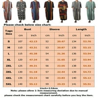Bomotoo мюсюлмански ретро дълъг топ бутон надолу редовно прилягане на макси риза ежедневно облекло ежедневна блуза на шията