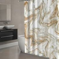 Мраморна завеса за душ абстрактна модерна завеса за душ за декор за баня водоустойчива завеса за душ 72in с куки