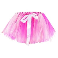 Женски късо туту балетен балон пола бонбони цвят многоцветна пола поддръжка Половина тяло Putticoat Цветна малка къса пола
