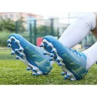 Kids Comfort Round Toe Soccer Cleats Sports With Nails Football обувки Дишащи се дантелени маратонки за спортни маратонки
