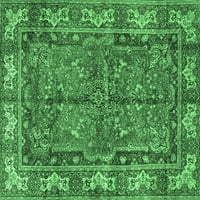 Агли Компания Вътрешен Правоъгълник Персийски Изумрудено Зелено Традиционни Килими Площ, 2 '4'