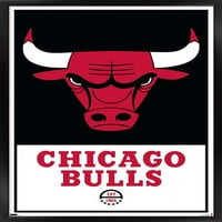 Чикаго Булс-Плакат За Стена С Лого, 14.725 22.375