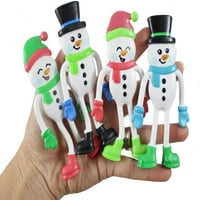 Bendy Snowman Bendable и Posable Toys - Fun Party Favor Toy - Коледна зима