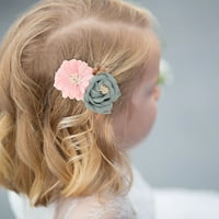Клипове за коса на цветя декоративни коси барети за момичета цветя за малко дете
