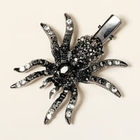 Qianha мол уникален хермобилен косъм Хелоуин Колекция за коса Spooky Rhinestone Barrettes