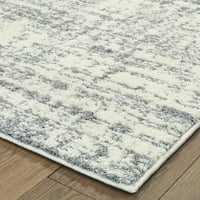 Авалон Хоум Валиант Абстрактен сив вътрешен килим-5 фута. 3ин. 7 фута. 6В