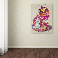 Търговска марка изобразително изкуство 'клоун 3' платно изкуство от Оксана Зиака