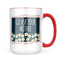 Коледна бисквитка калай отидете да попитате майка ви майчин ден бели цветя халба подарък за любители на чай за кафе