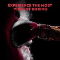 Боксови ръкавици мъже жени - професионално тренировъчно спаринг, кикбокс, muay thai, a, taekwondo, фитнес за пробиване на фокусиране на ръкавици, деца, вентилирана длан, 12oz червено