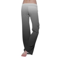 Шомпорт широки панталони за крака за жени с ниска талия йога тренировка панталони разхлабени удобни приспособяващи се пускащи джогинг суитчъри